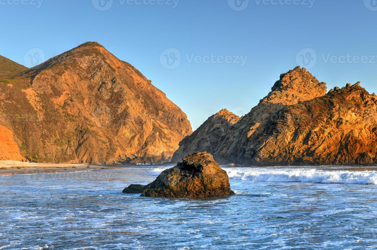 pfeiffer spiaggia lungo pfeiffer stato parco nel grande su, California. foto