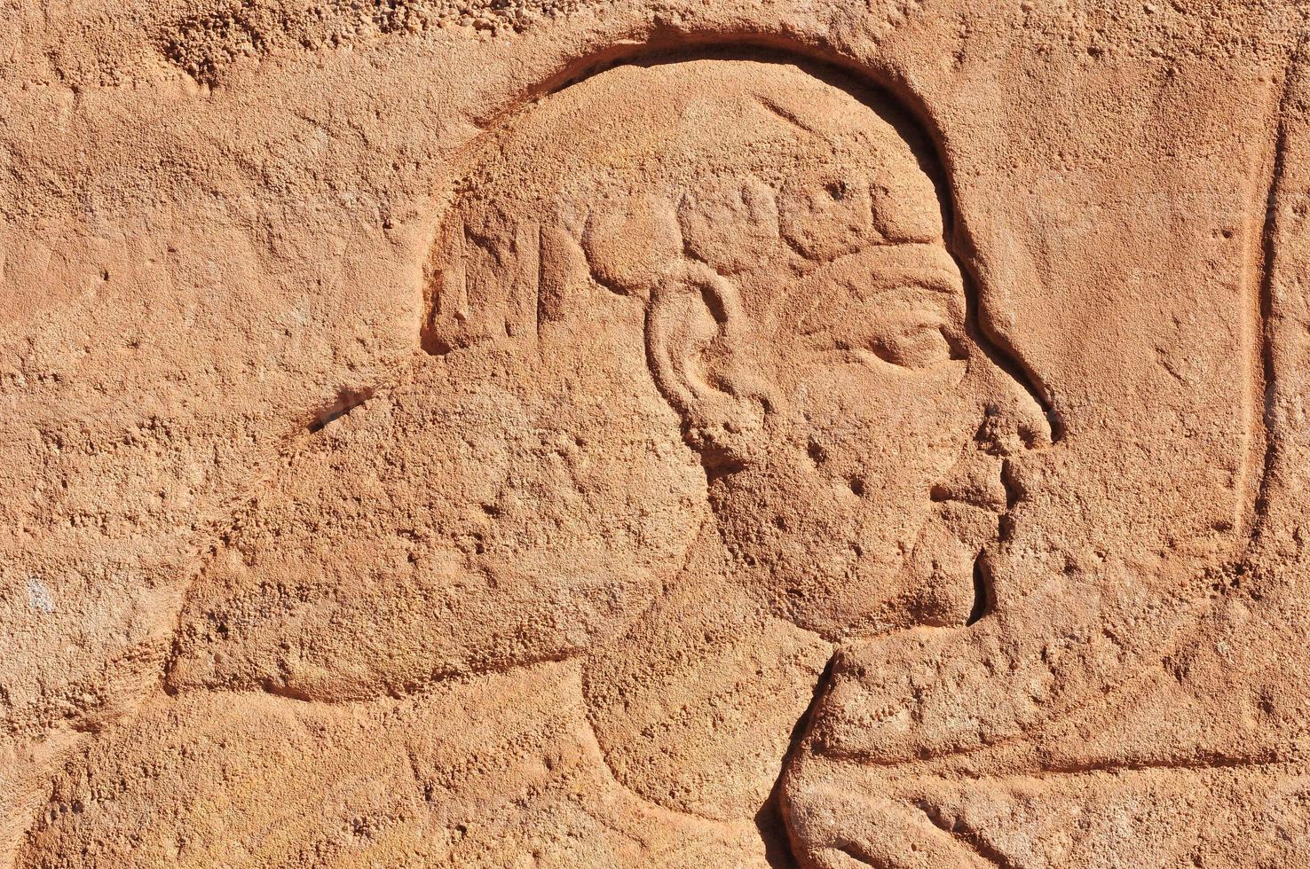 abu simbel su il confine di Egitto e Sudan foto