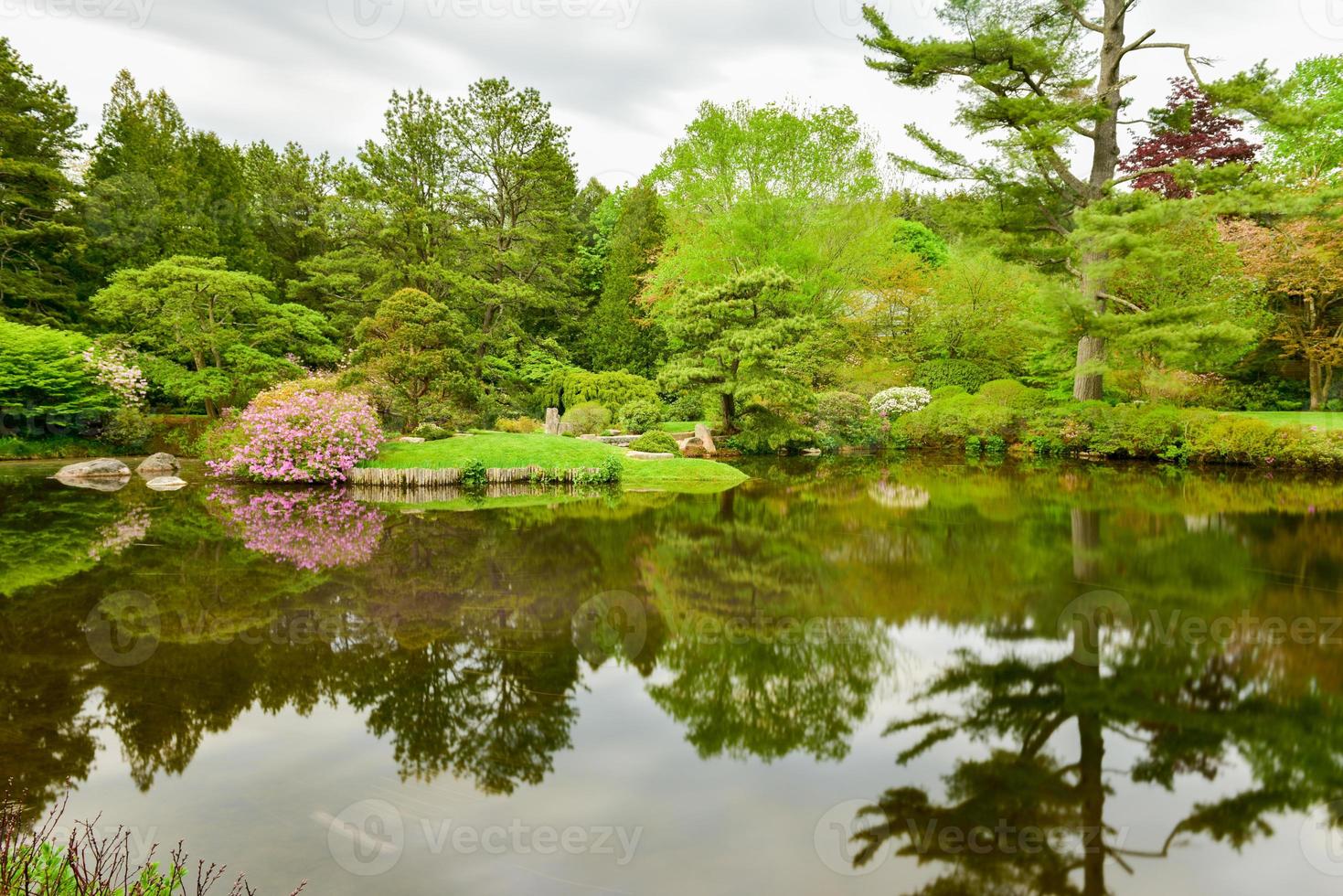 asticou azalea giardini nel il giapponese stile nel montare deserto isola, Maine. foto