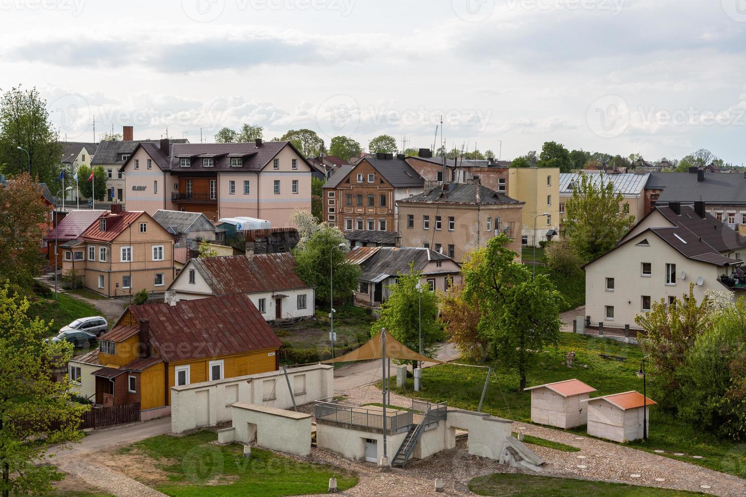 strade e paesaggi di il vecchio cittadina di vilnius foto