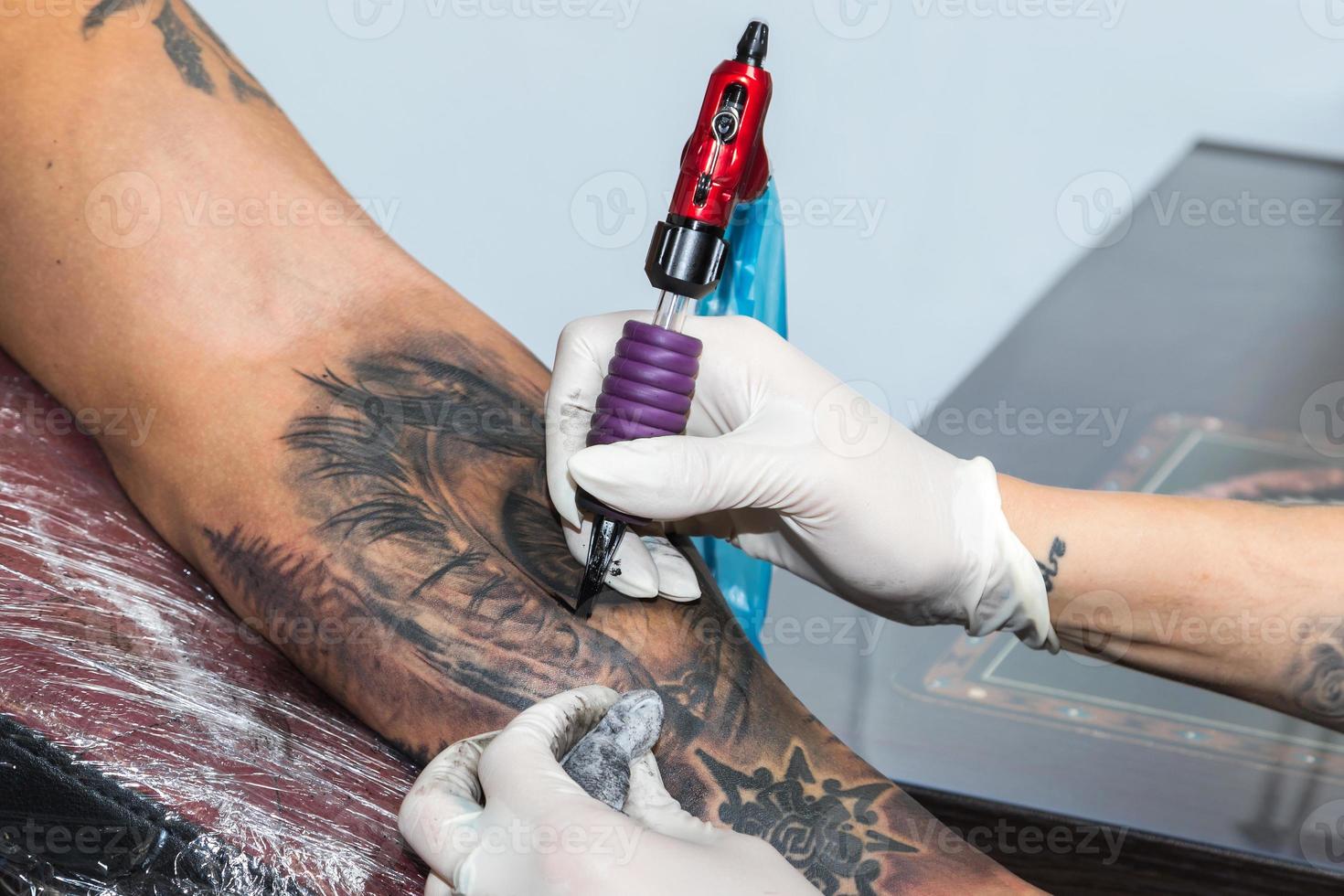 dettagli di un' tatuaggio artista opera foto