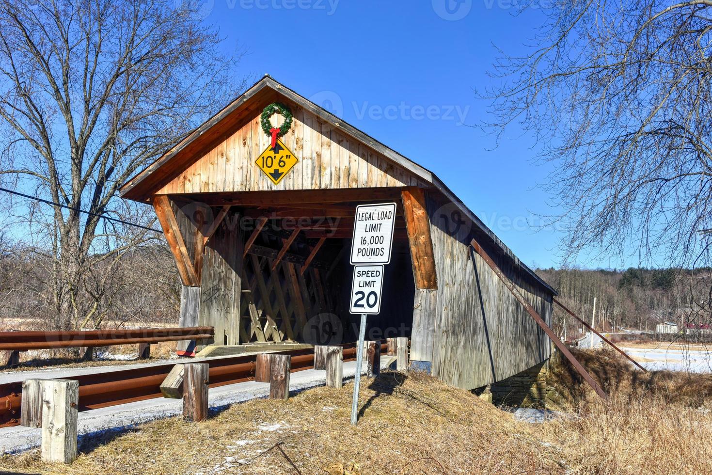 deposito coperto ponte nel pittsford, Vermont foto