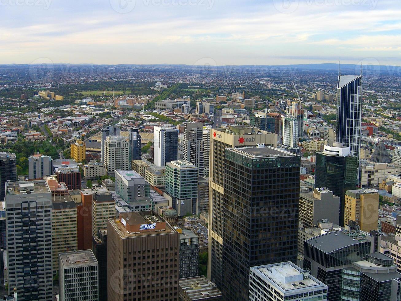 melbourne, Australia - mar 18, 2006 - aereo Visualizza di il centrale attività commerciale quartiere di melbourne, Australia orizzonte. foto