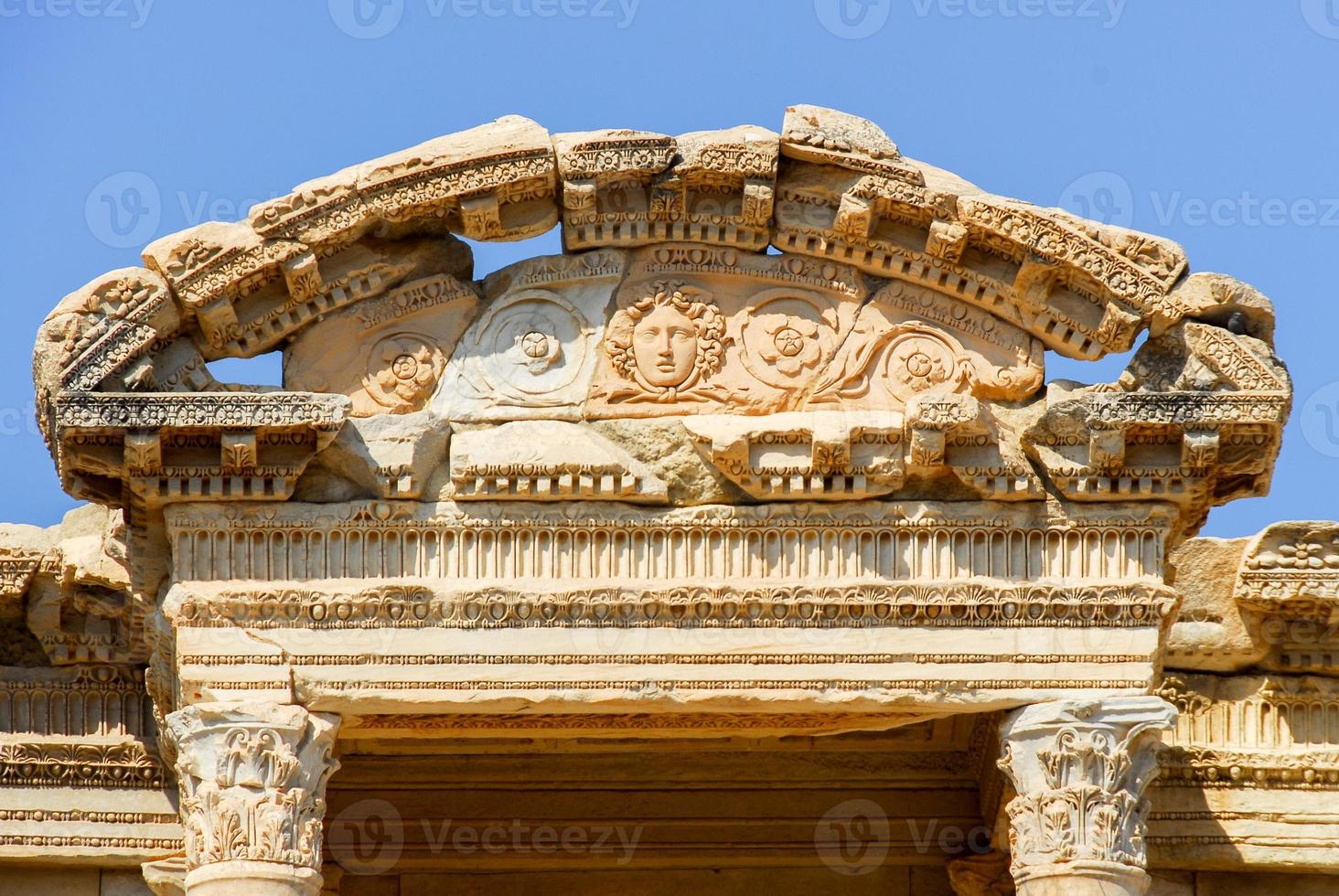 biblioteca di celso nel il antico città di efeso, tacchino. Efeso è un' unesco mondo eredità luogo. foto