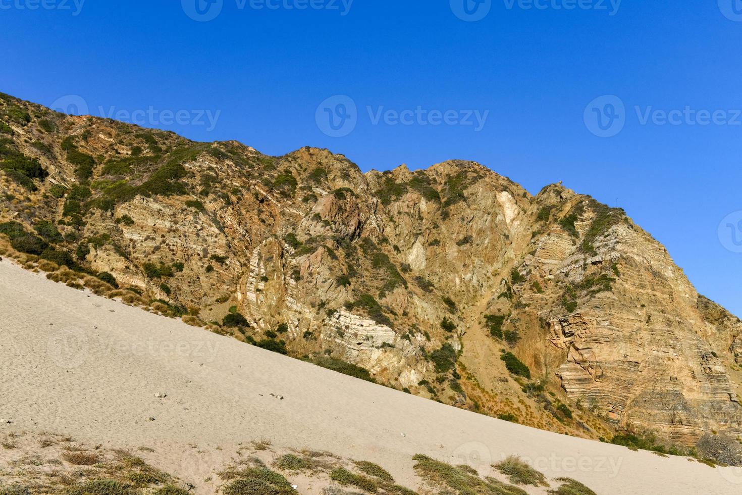 Pacifico costa autostrada e sicomoro baia spiaggia nord di Malibu e los angeles nel meridionale California. foto