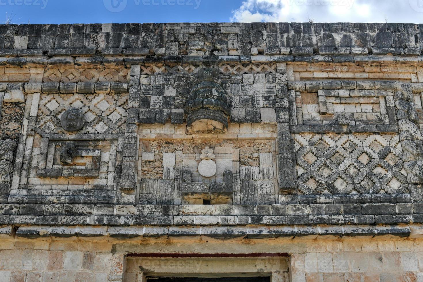 quadrilatero di il monache nel il yucatan nel uxmal, Messico. foto