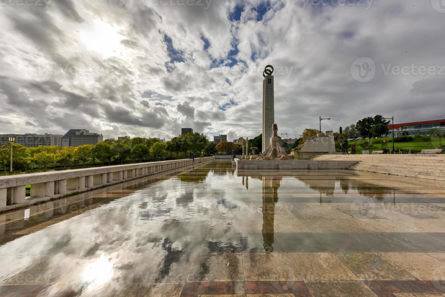 eduardo vii parco di nome dopo della Britannia edward vii chi visitato città nel 1903 per riaffermare il anglo-portoghese alleanza. esso è il maggiore parco nel centrale Lisbona, Portogallo. foto