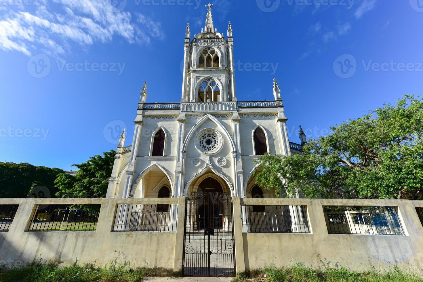 sacro cuore di Gesù parrocchia nel il vedado Quartiere di l'Avana, Cuba. costruito nel 1892, esso è vedado's il più antico Chiesa. foto