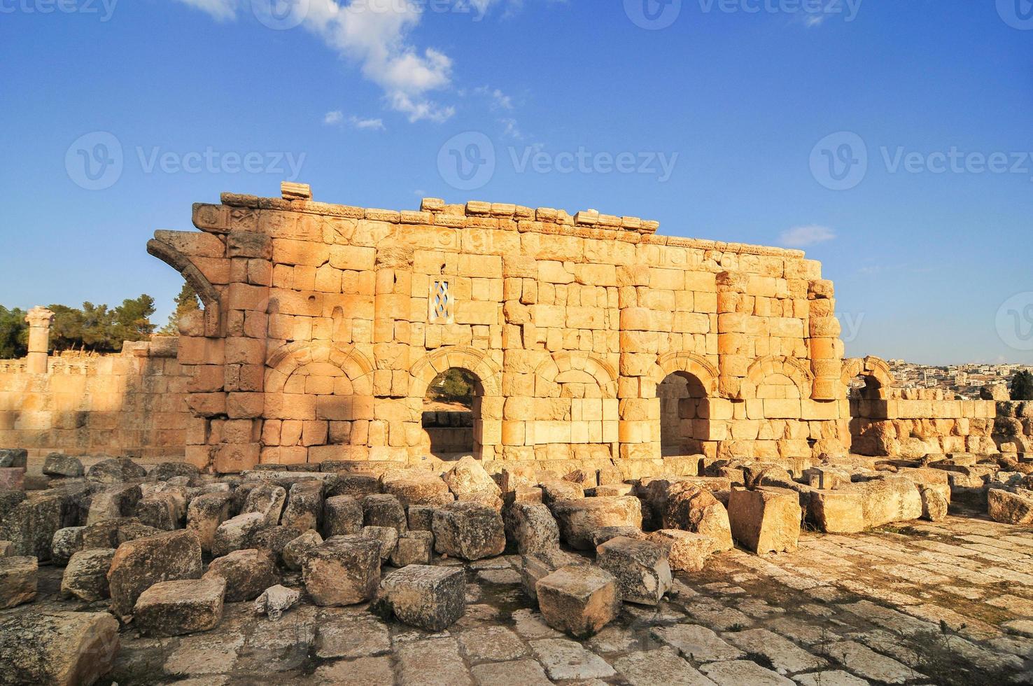 antico rovine di jerash, Giordania foto