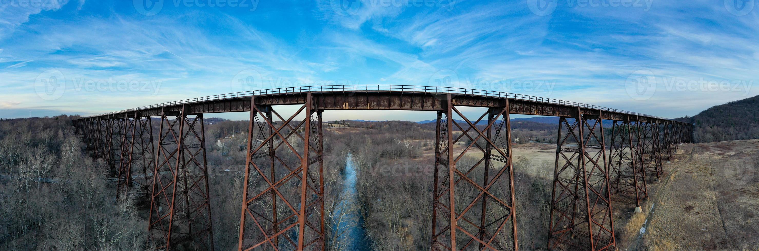 moodna viadotto cavalletto. il moodna viadotto è un ferro Ferrovia cavalletto spanning moodna torrente e suo valle a il nord fine di schunemunk montagna nel Cornovaglia, nuovo york. foto