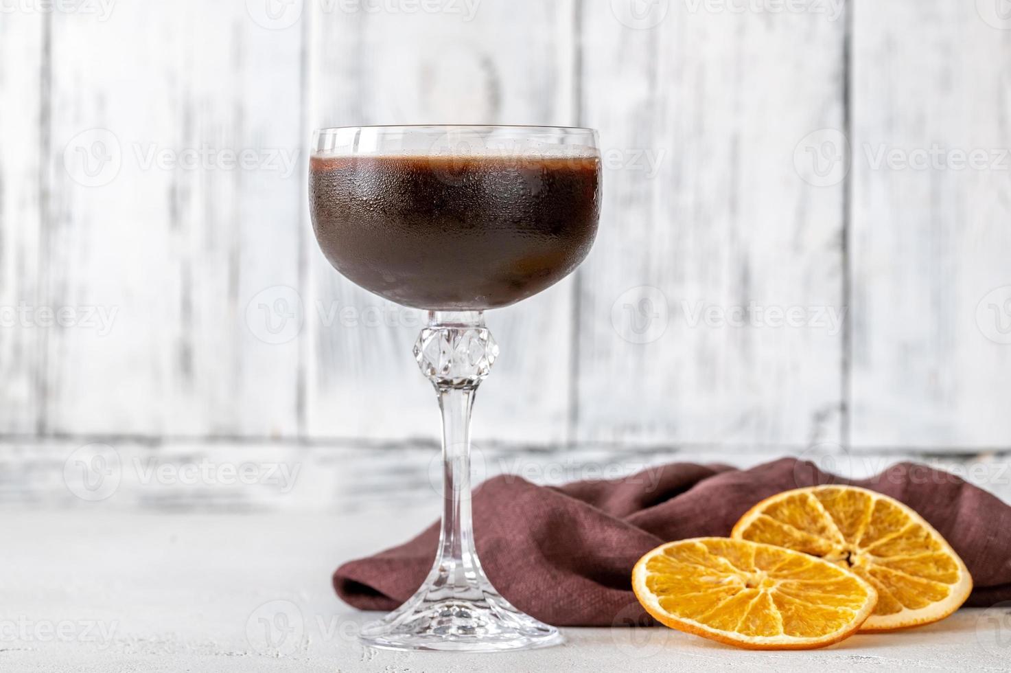 cocktail martini cioccolato arancia espresso foto