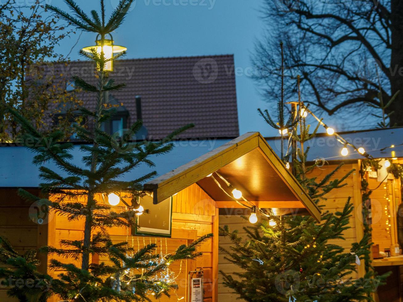 Natale mercato nel un' Tedesco villaggio foto