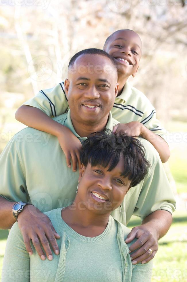 bellissimo africano americano famiglia ritratto foto