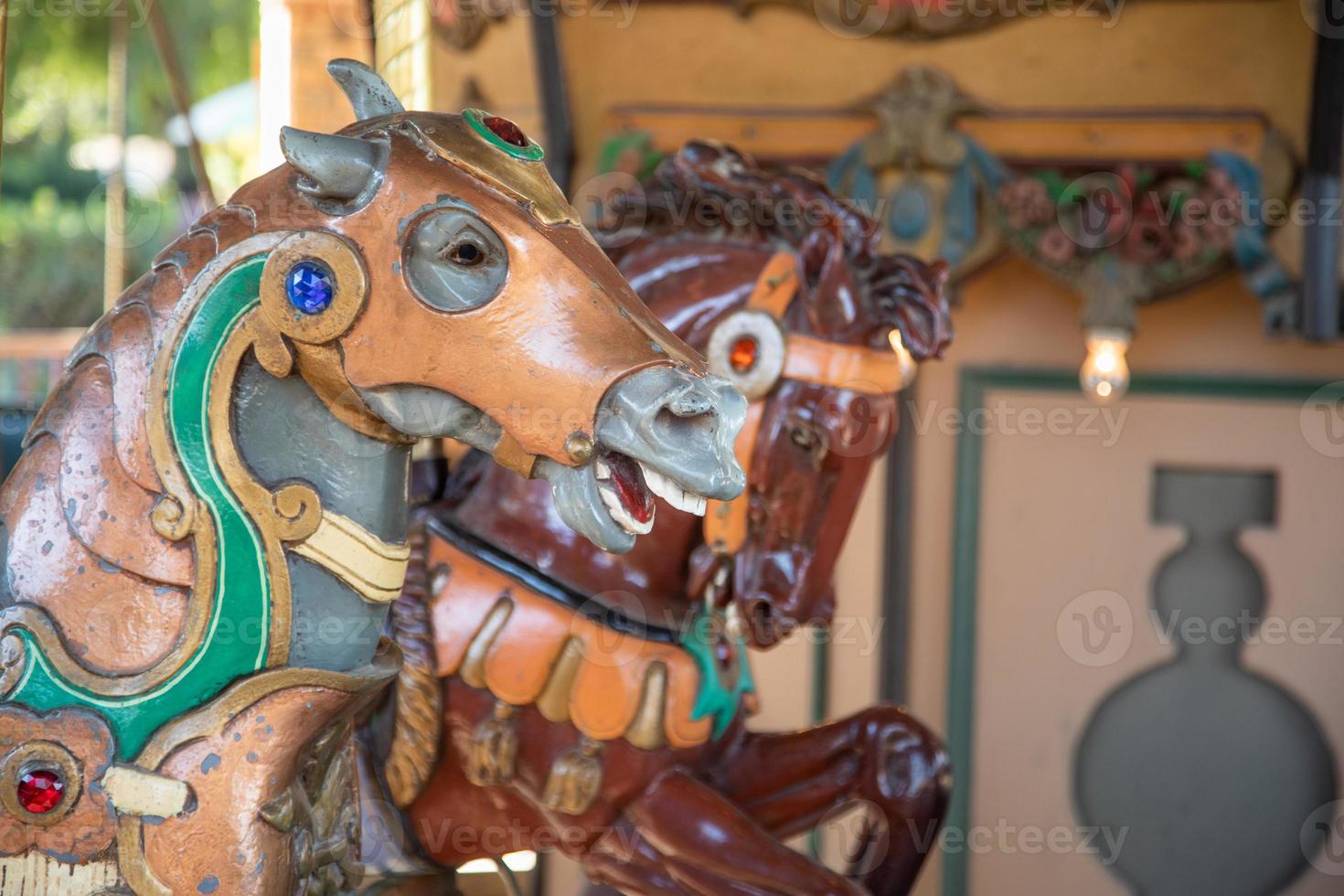 dettagli di area fieristica giostra cavallo foto