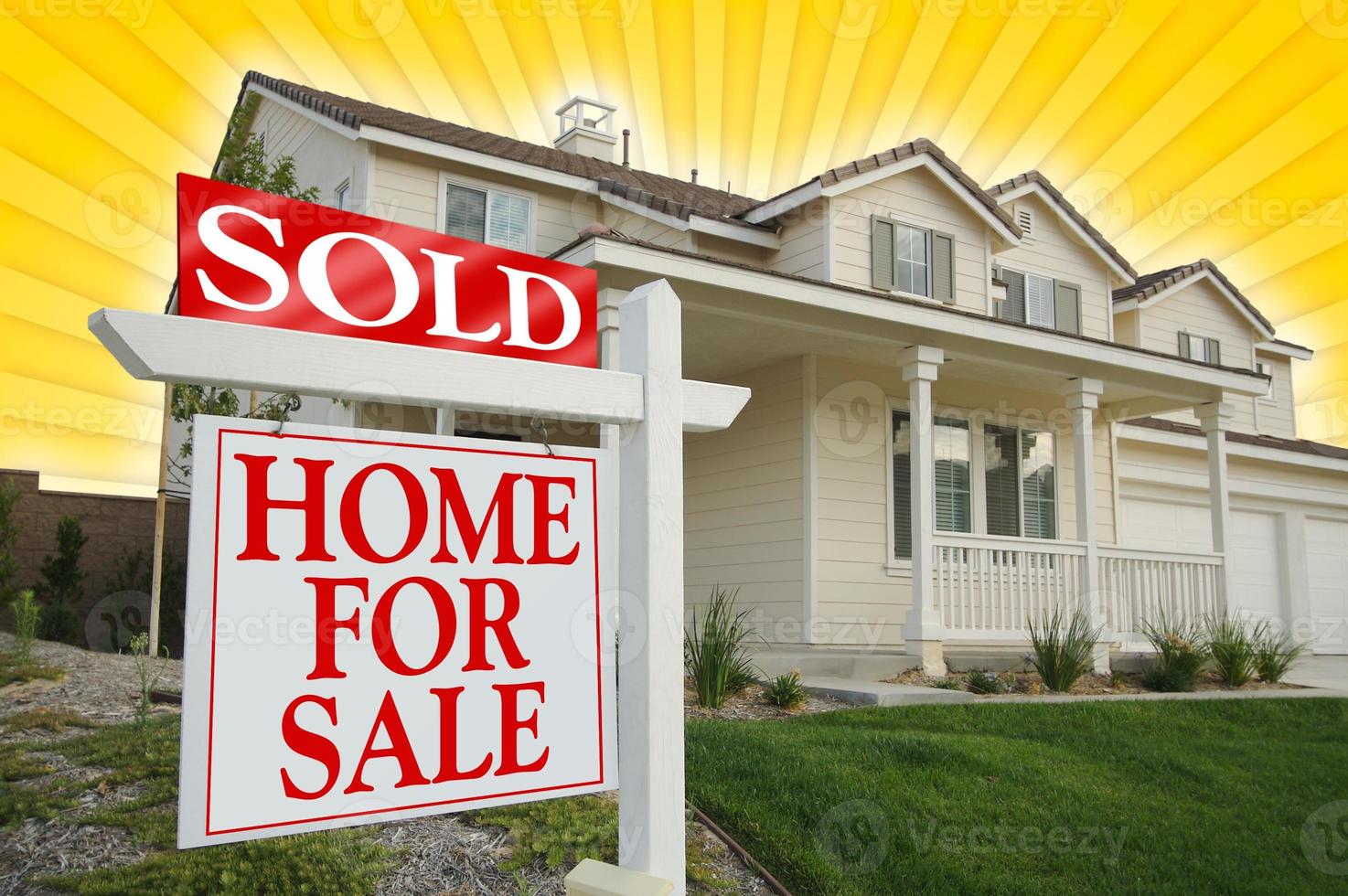 venduto casa per vendita cartello e nuovo Casa foto