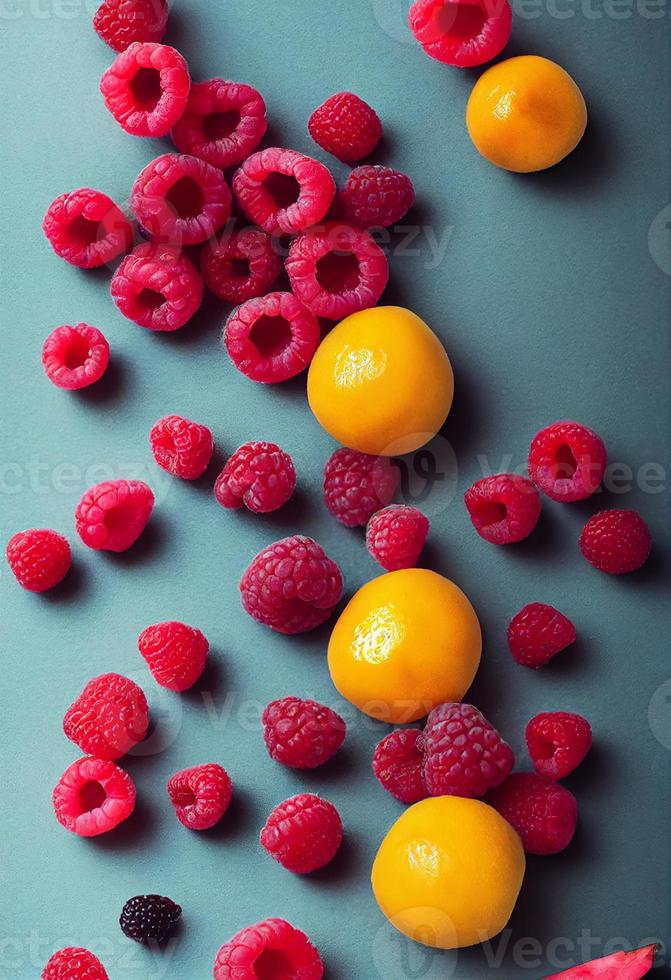 rosso fresco di lampone frutta foto