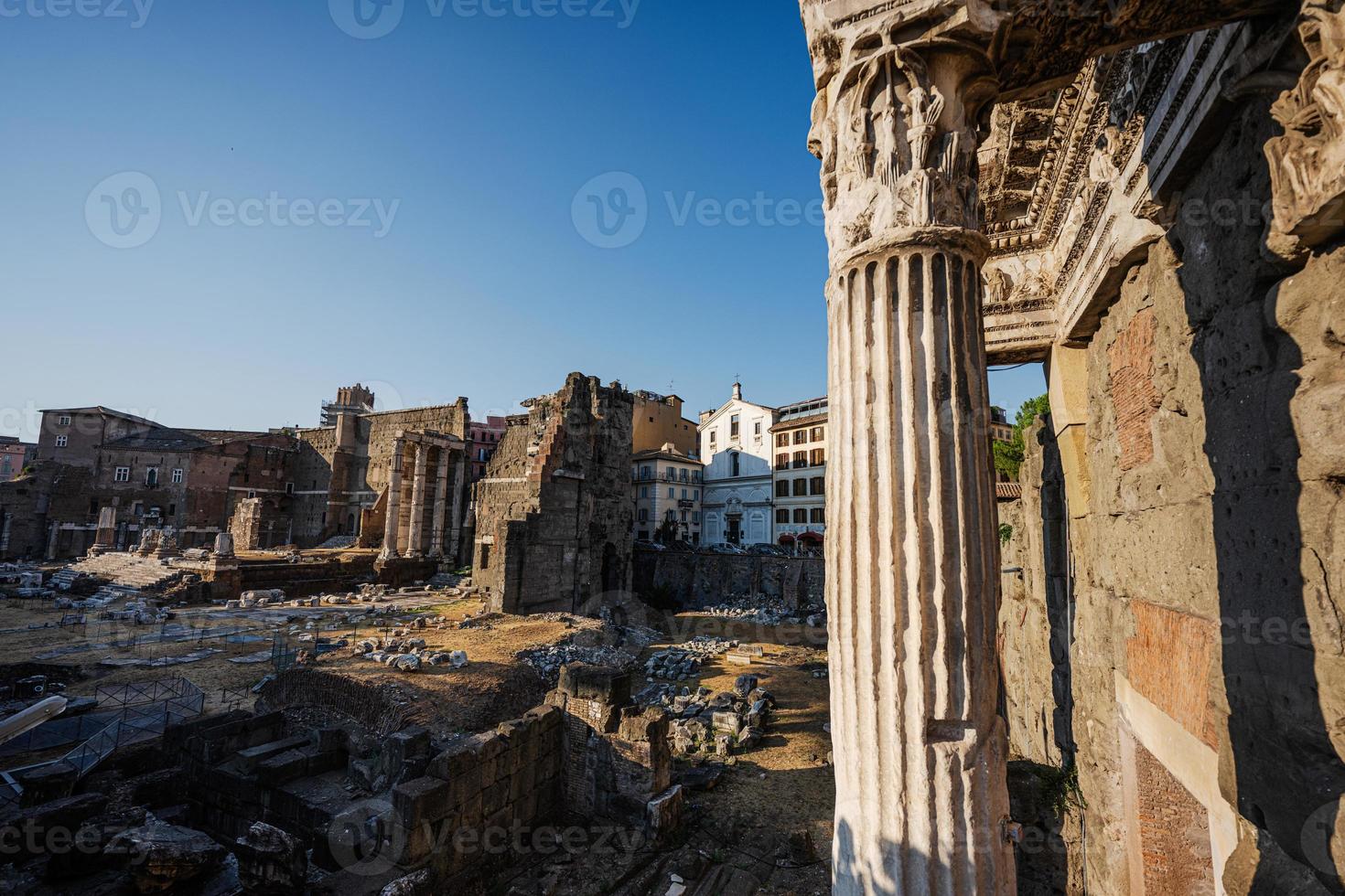 Forum di augusto nel Roma, Italia. foto