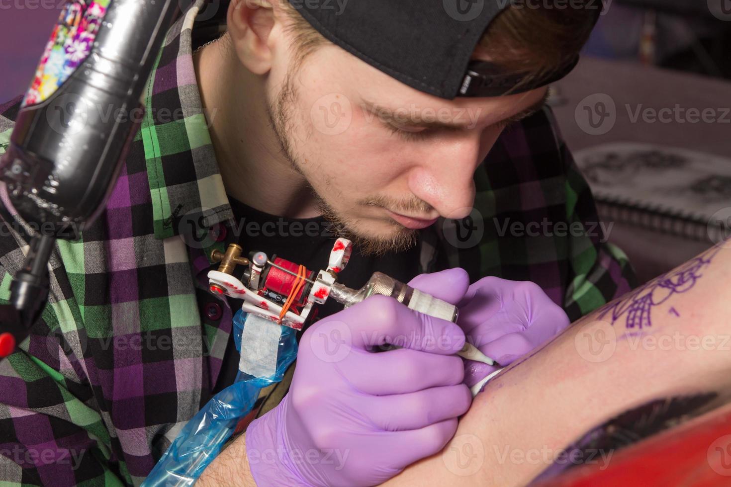 tatuatore è fabbricazione tatoo foto