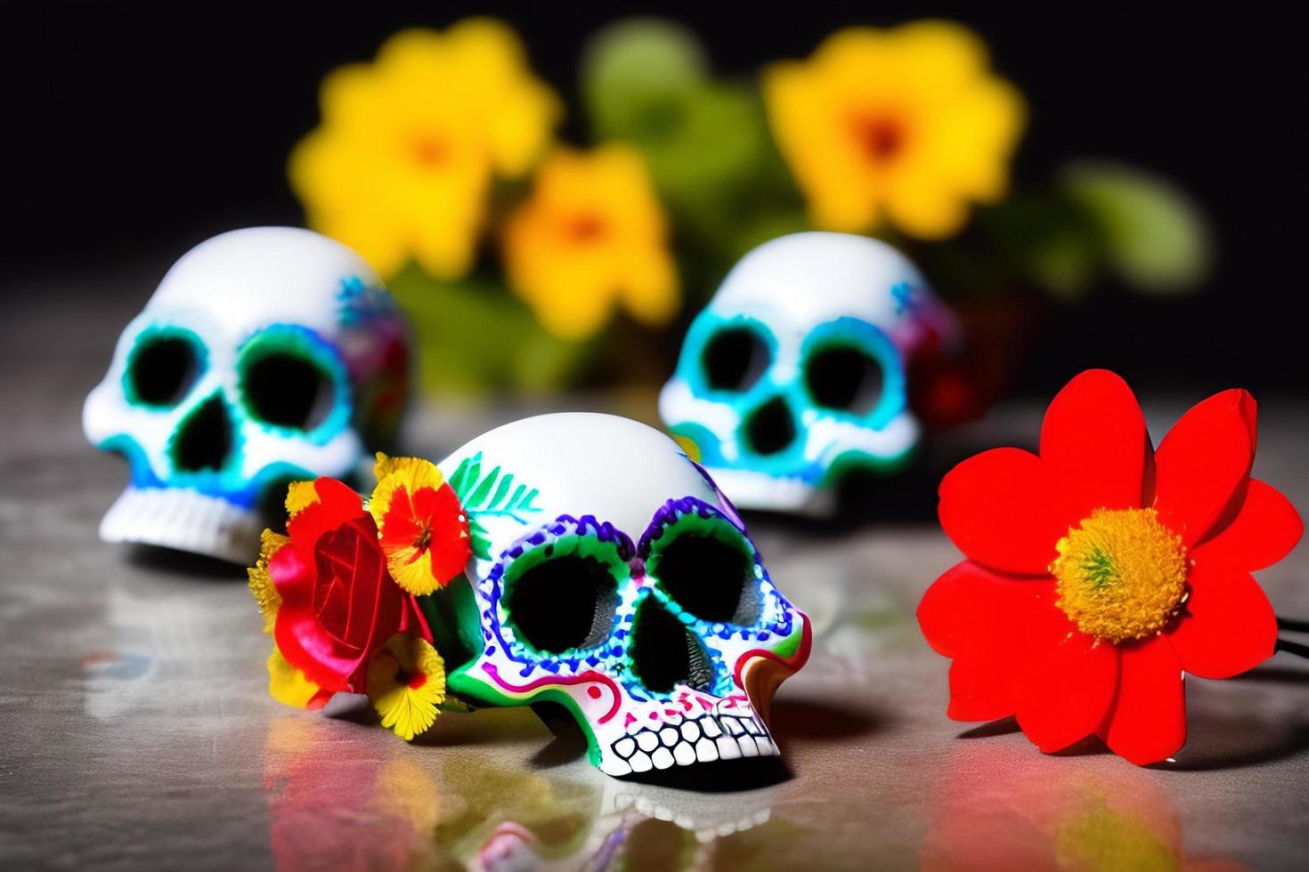 dia de los muertos, tradizionale messicano culturale Festival. morti giorno. foto