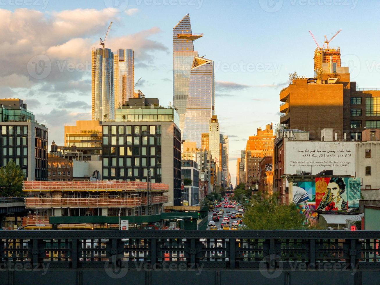 costruzione sviluppo a il hudson yard nel Manhattan, New York, su Chelsea ovest lato di Residenziale appartamenti, uffici foto