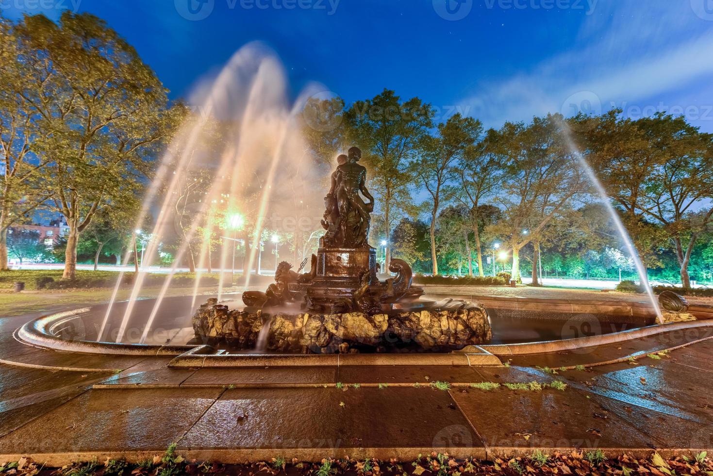 bailey Fontana è un' 19 secolo all'aperto scultura nel nuovo York città mille dollari esercito plaza, brooklyn, nuovo York, unito stati. foto