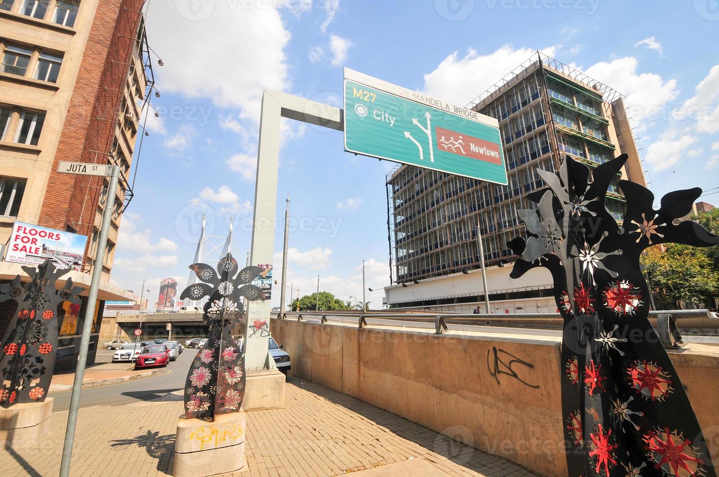 Nelson mandela ponte - johannesburg, Sud Africa foto