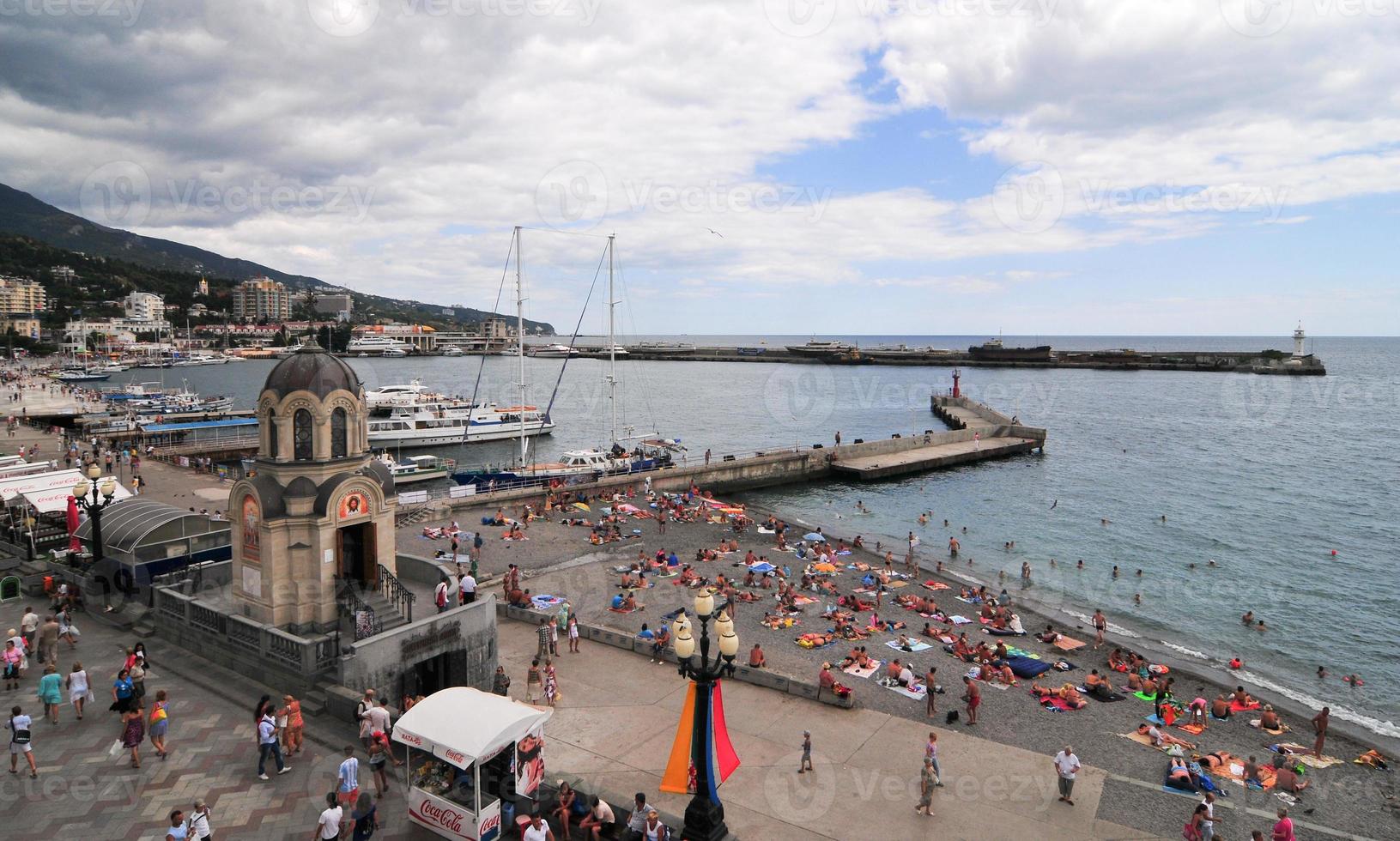 yalta spiaggia, Crimea foto