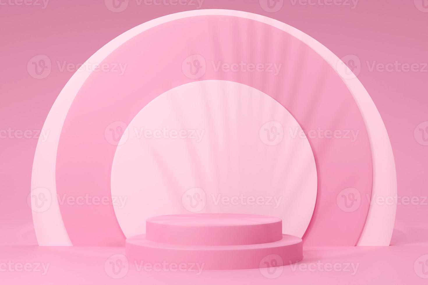 astratto rosa scena per Schermo. 3d interpretazione foto