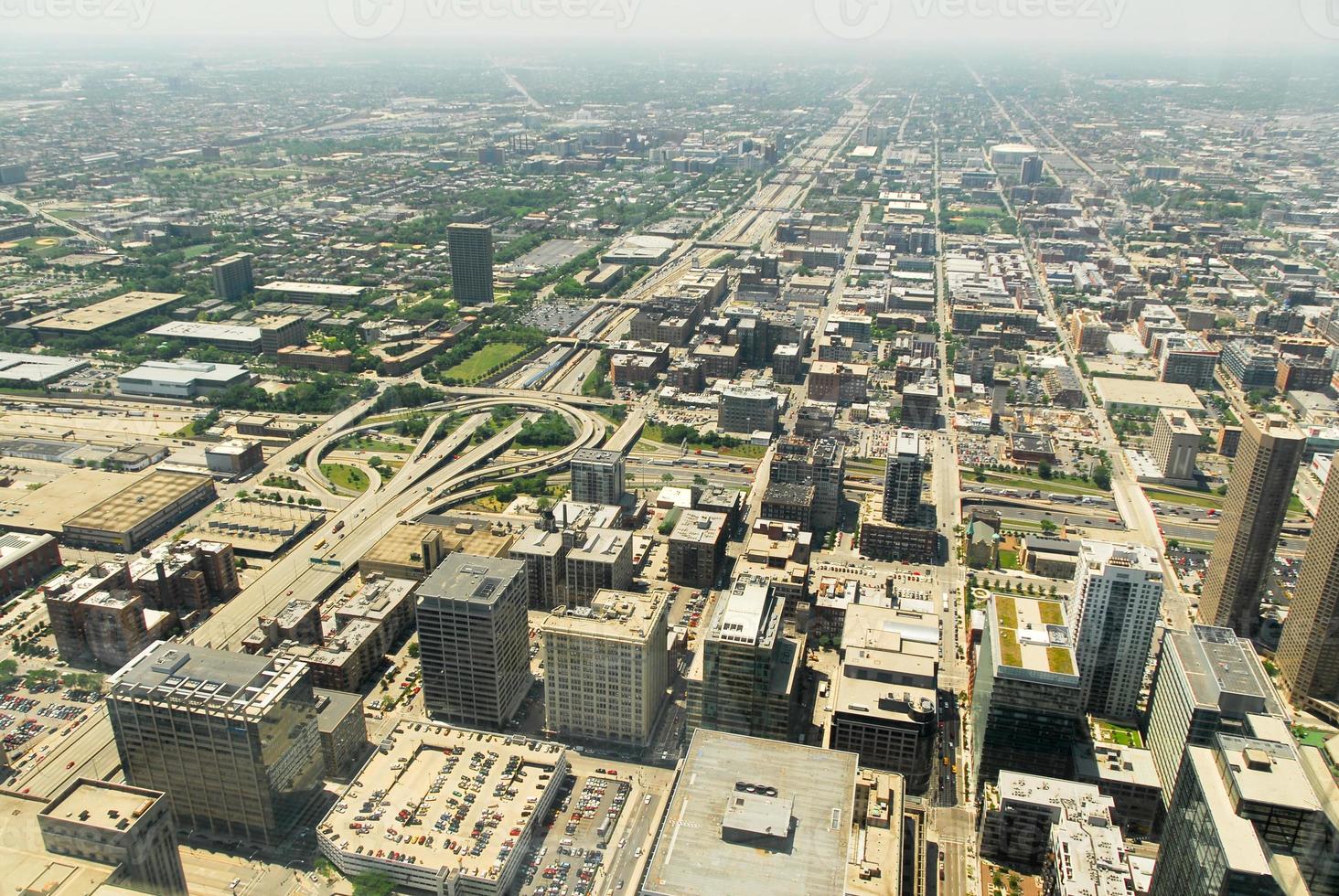 vista sullo skyline di Chicago foto