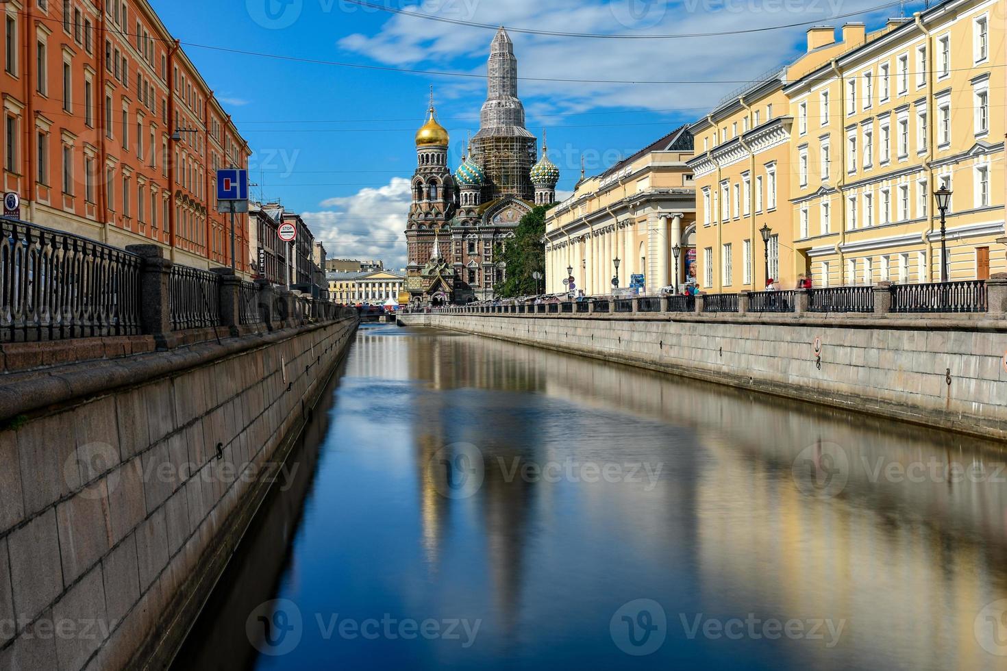 Chiesa di il salvatore su rovesciato sangue nel santo pietroburgo, Russia. foto