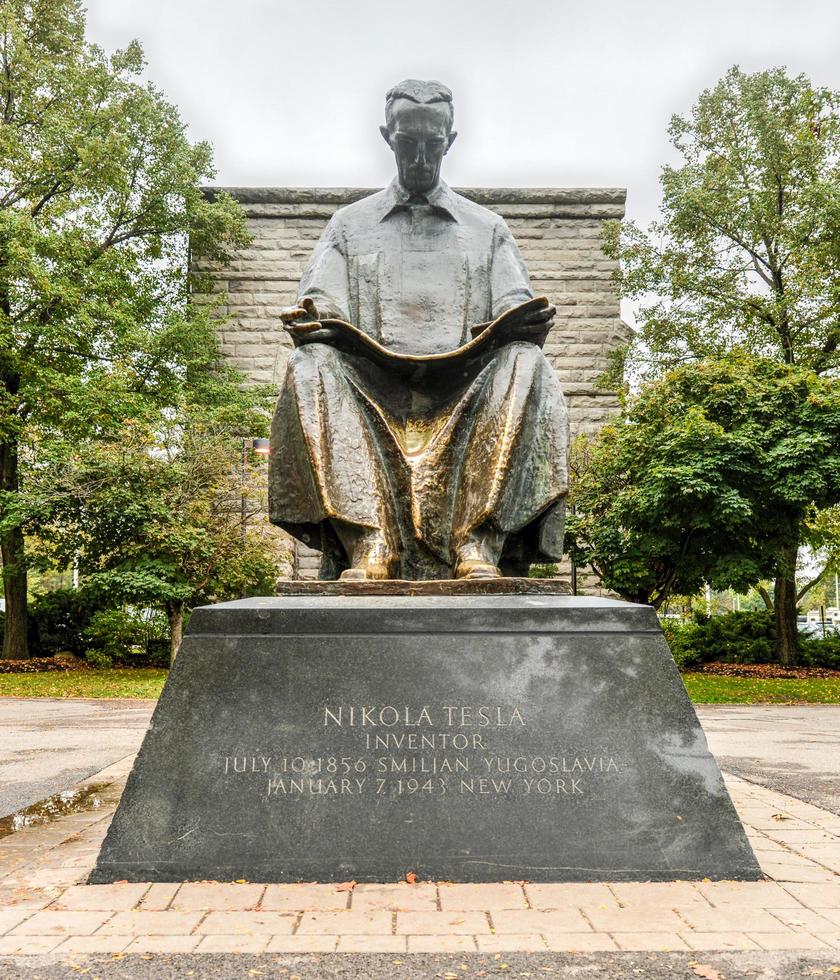 Nicola tesla monumento - Niagara cascate, nuovo York, 2022 foto