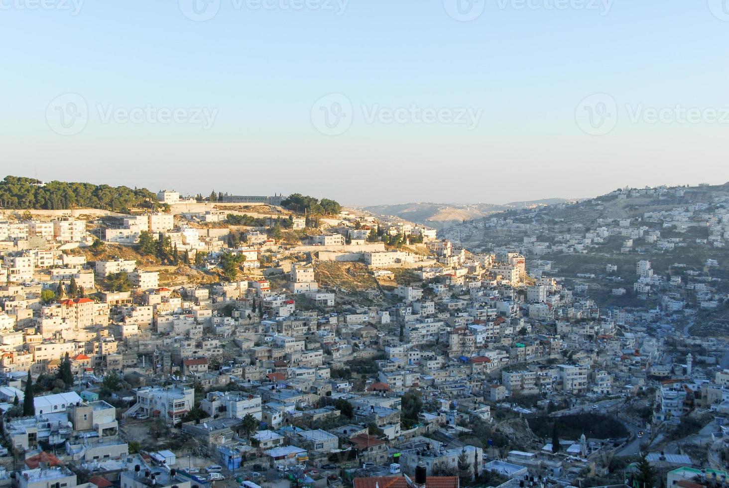 Visualizza di il montare di olive, Gerusalemme foto