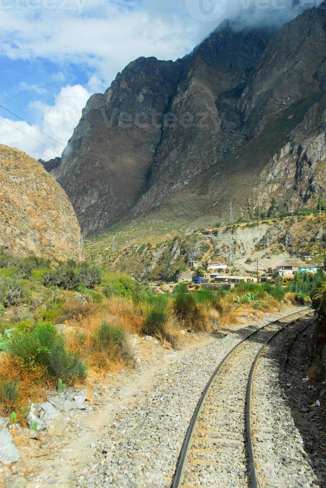 Visualizza di sentiero fra cusco e machu piccù, Perù foto