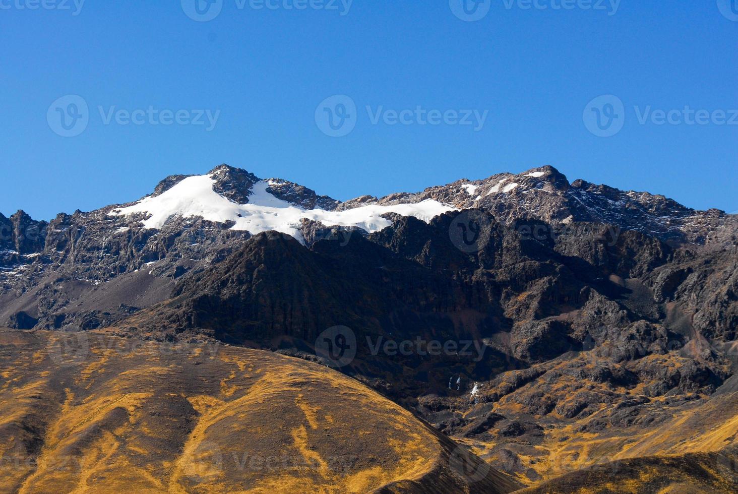 Visualizza lungo il cuscopuno strada, Perù foto