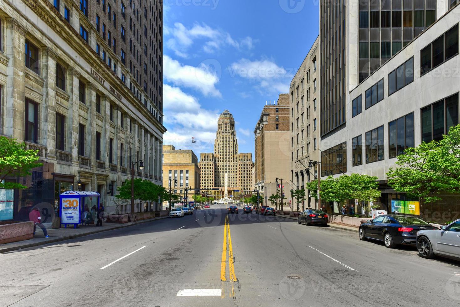 bufalo città sala, il posto a sedere per comunale governo nel il città di bufalo, nuovo york. collocato a 65 Niagara quadrato, il 32 storia arte deco edificio era completato nel 1931 foto