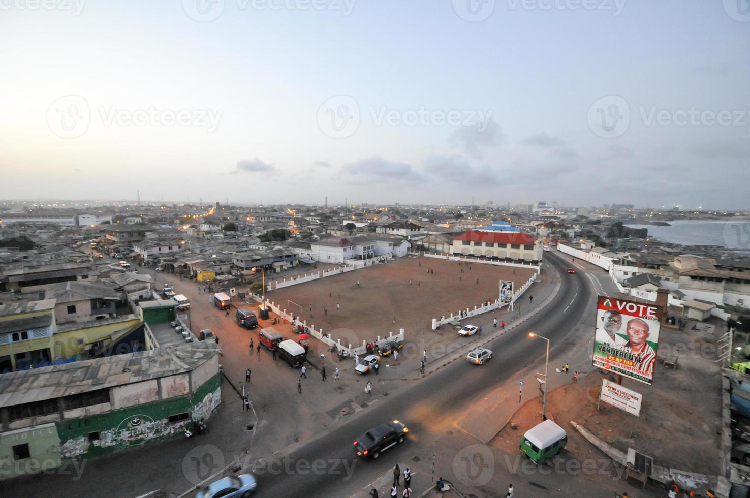 panoramico Visualizza di accra, Ghana foto