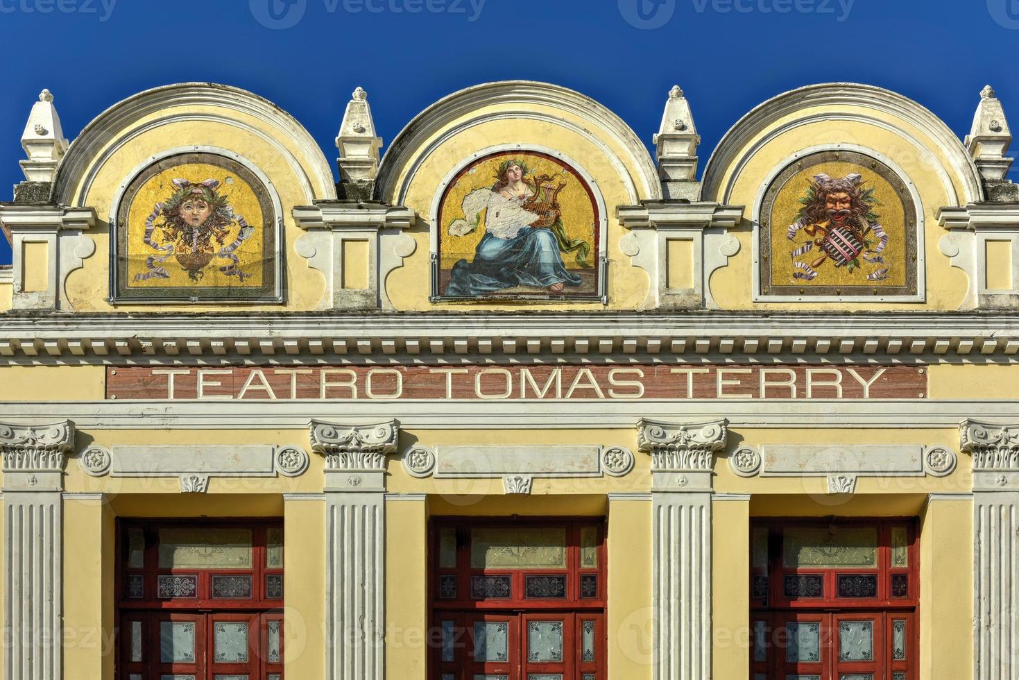 tomas spugna Teatro nel jose marti parco, il unesco mondo eredità principale piazza di cienfuegos, Cuba. foto