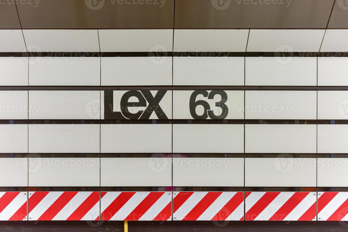 lexington e 63a strada metropolitana stazione nel nuovo York città, nuovo york. foto