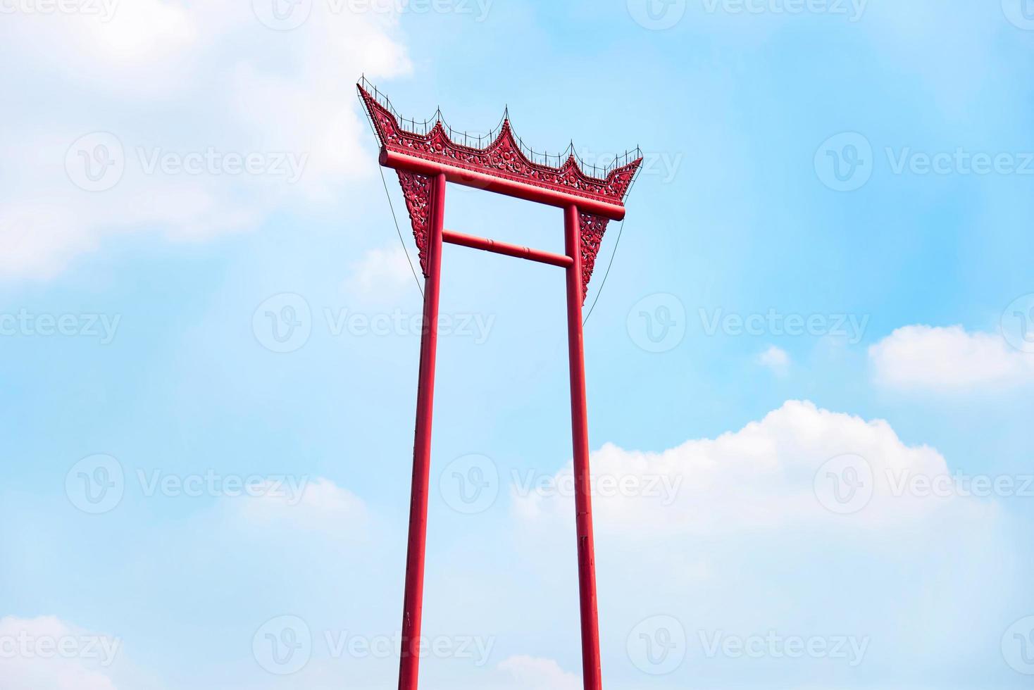 il gigante swing o sao ching cha, un' religioso struttura nel bangkok, Tailandia, Phra nakorn quartiere foto