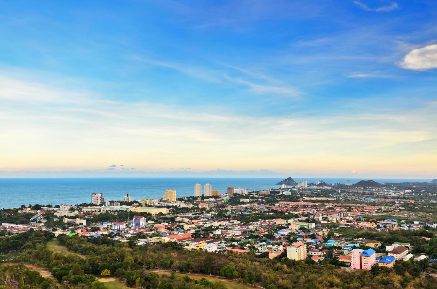 bellissimo paesaggistico di hua hin città foto