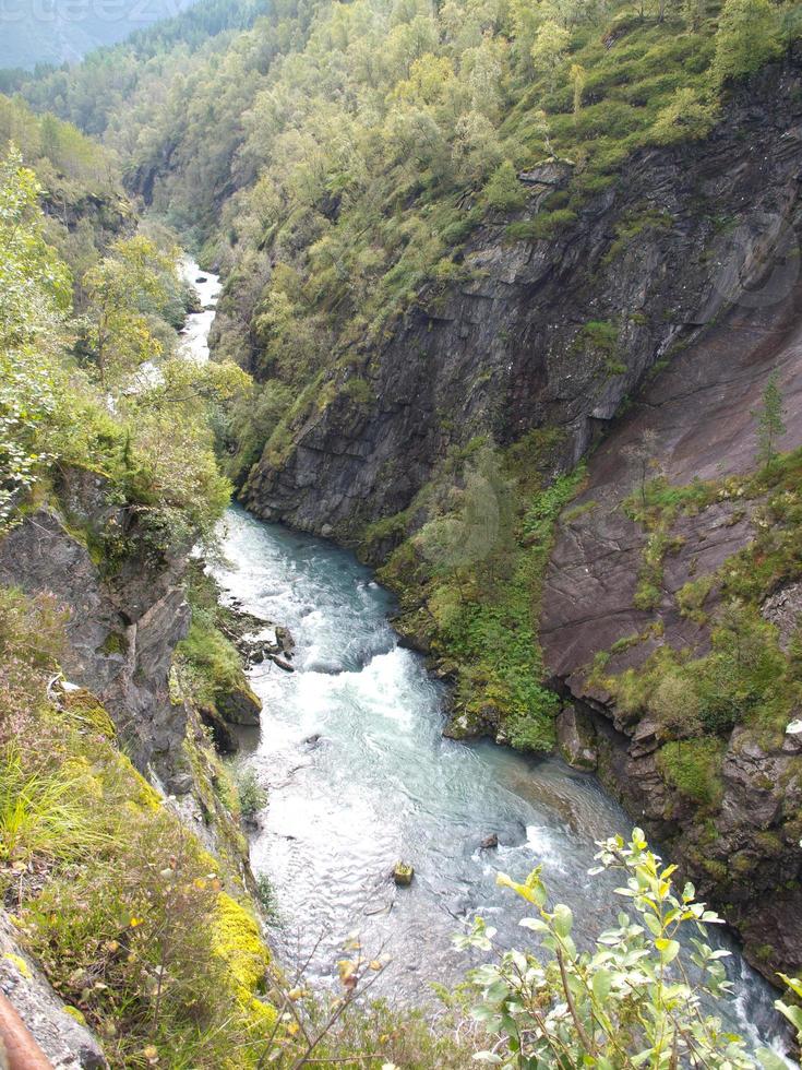 bellissimo fiordi di Norvegia foto