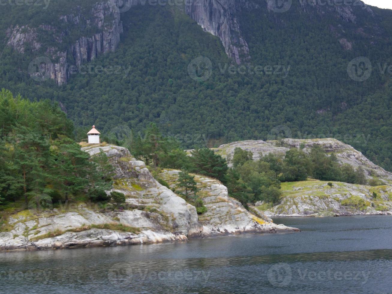 nel il norvegese fiordi foto