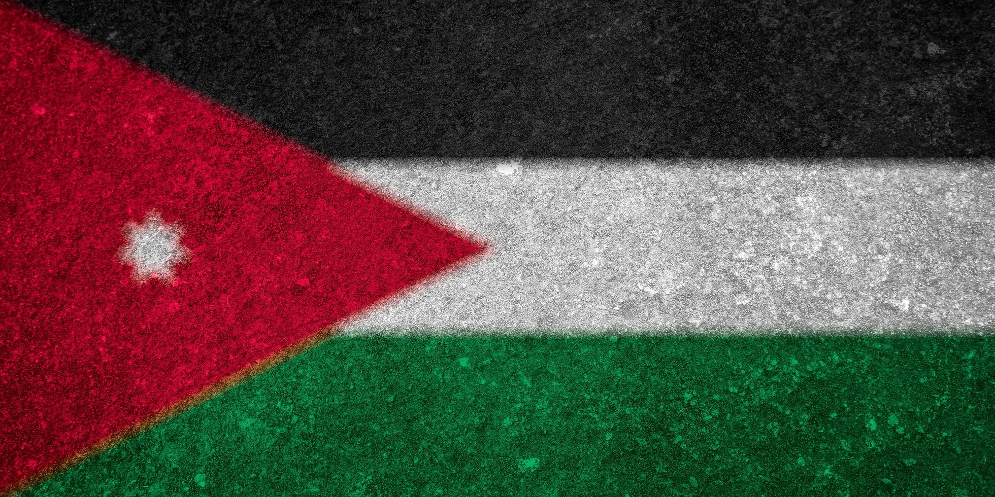 Giordania bandiera struttura come un' sfondo foto