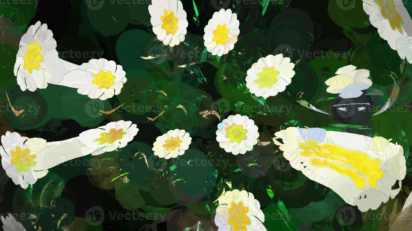 astratto fiori botanico digitale illustrazione foto