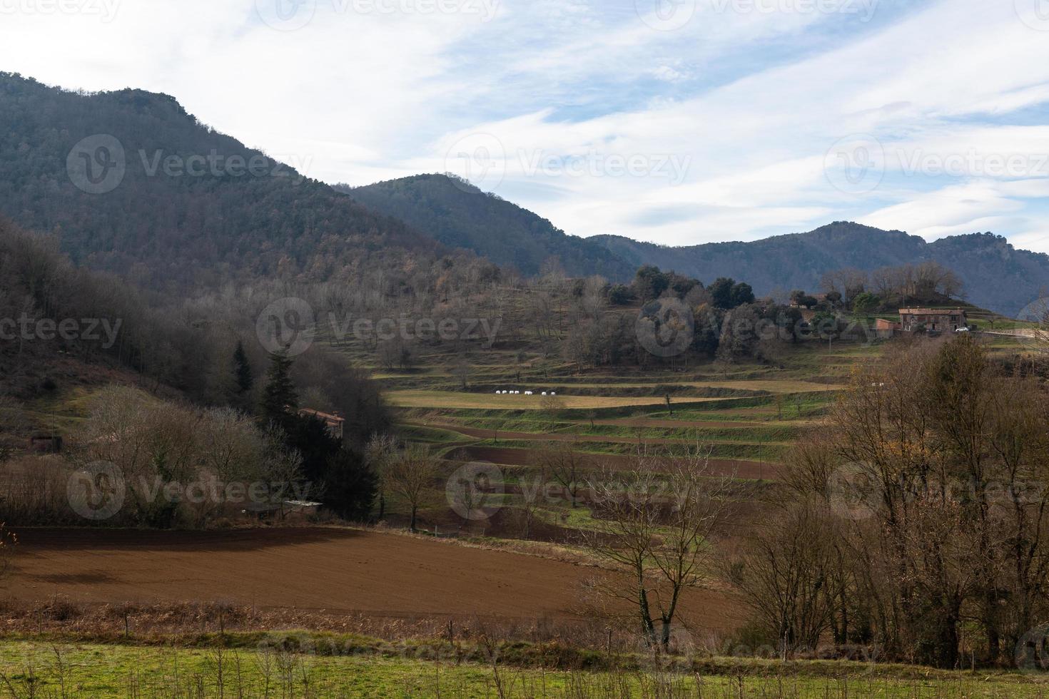 paesaggi a partire dal garrotxa nazionale parco di pirenei foto