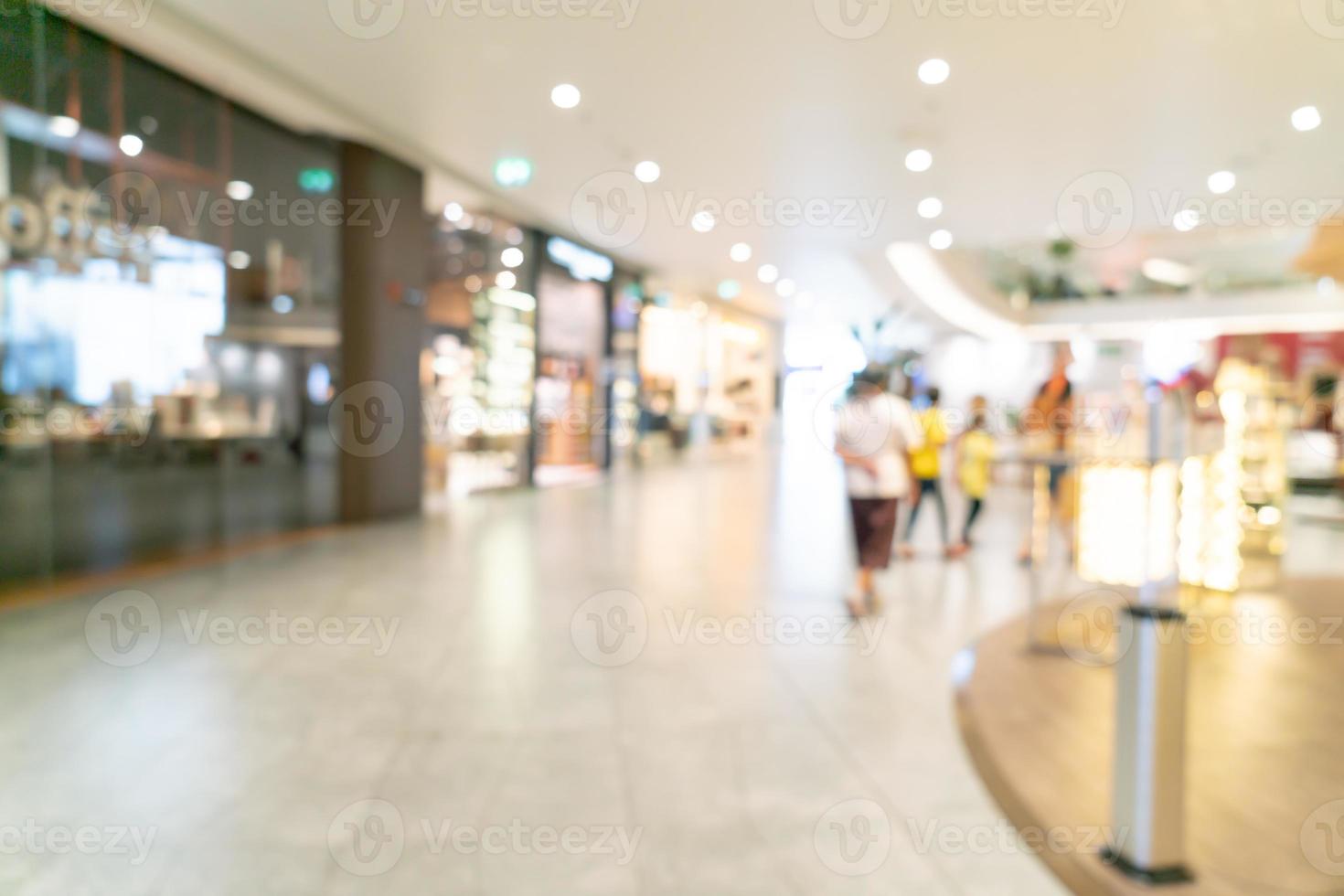 sfocatura astratta e centro commerciale di lusso sfocato e negozio al dettaglio per lo sfondo foto