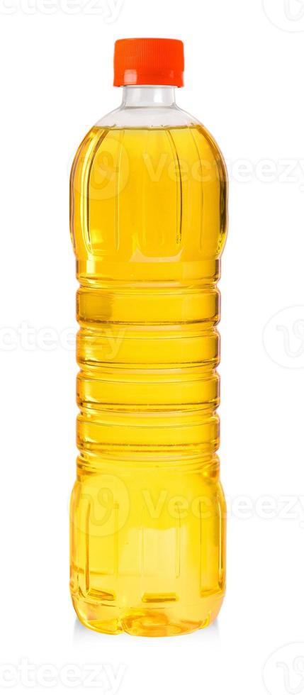 bottiglia di girasole olio isolato su bianca sfondo foto