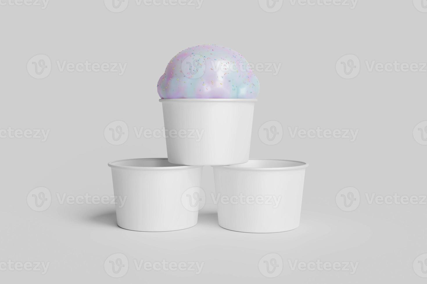 ghiaccio crema tazza modello foto