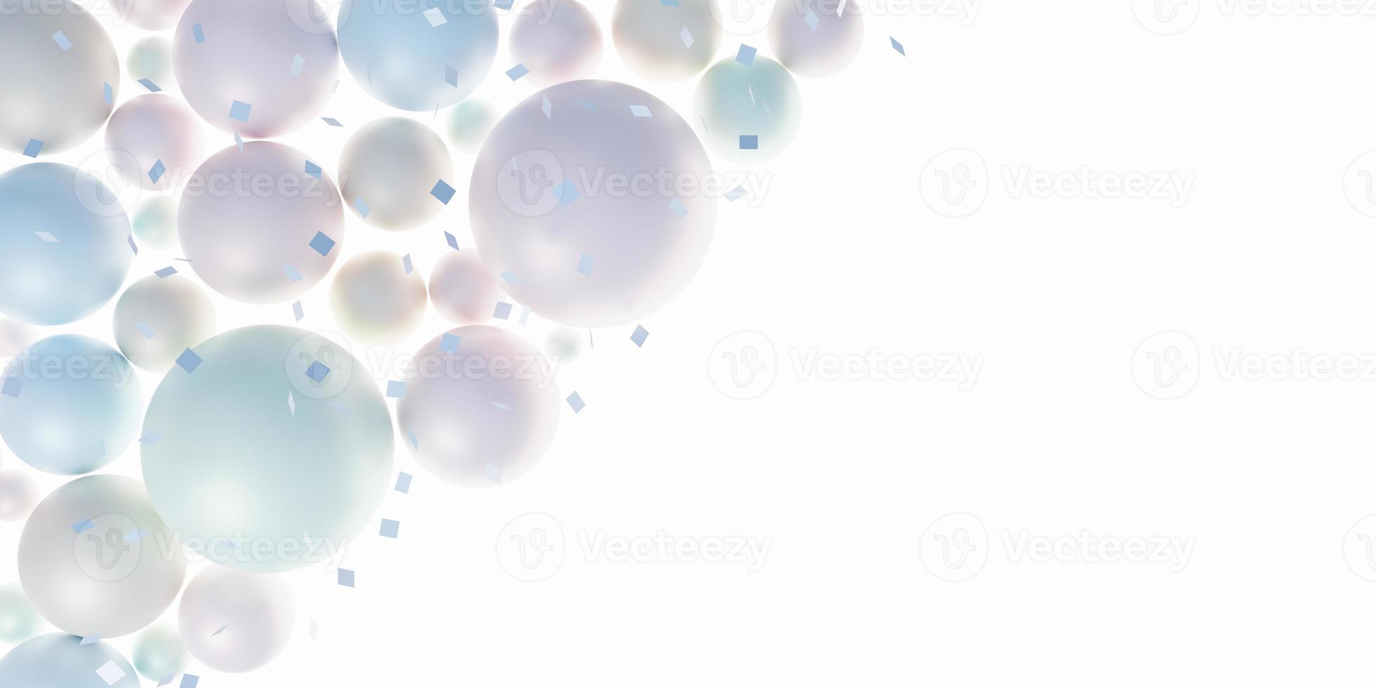 colorato sfere sfondo su di legno sfondo perline perle decorativo bicchiere palle geometrico fondale moderno copertina design tabellone 3d illustrazione foto