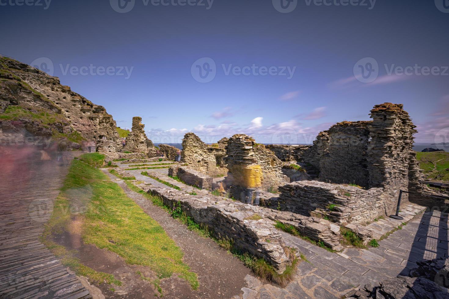 il leggendario antico cittadina di tintagel nel Cornovaglia, Inghilterra. foto